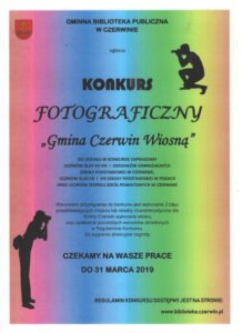 Konkurs fotograficzny GMINA CZERWIN WIOSNĄ