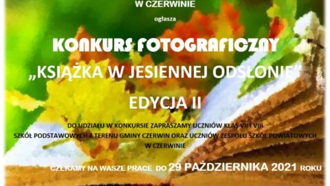 Konkurs fotograficzny „KSIĄŻKA W JESIENNEJ ODSŁONIE” – edycja 2