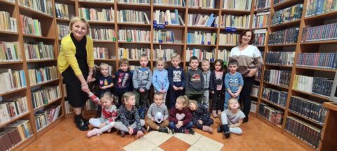 Grupa przedszkolna „Jeżyków” w Gminnej Bibliotece Publicznej w Czerwinie