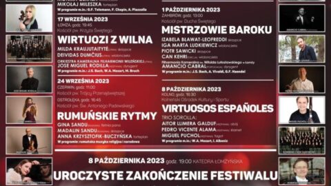 <strong>XIX Międzynarodowy Festiwal Kameralistyki „Sacrum et Musica” w Czerwinie!</strong>