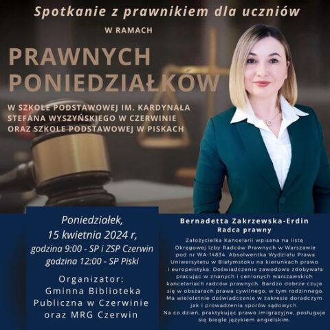 <strong>Spotkanie z prawnikiem dla uczniów!</strong>