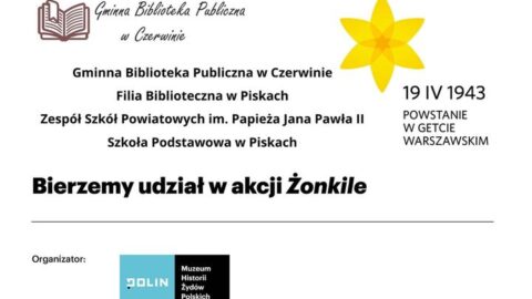 <strong>Akcja „Żonkile” w Gminnej Bibliotece Publicznej w Czerwinie oraz Filii Bibliotecznej w Piskach</strong>