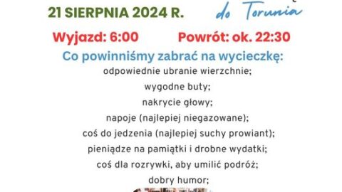 <strong>Krótkie przypomnienie, co zabieramy na wycieczkę!</strong>