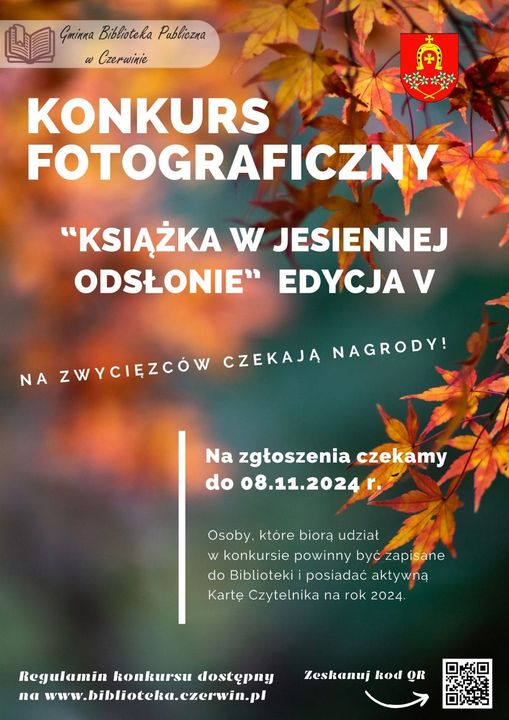 463595996_474290192283320_6409066975670773290_n KONKURS FOTOGRAFICZNY – “Książka w jesiennej odsłonie” Edycja V!