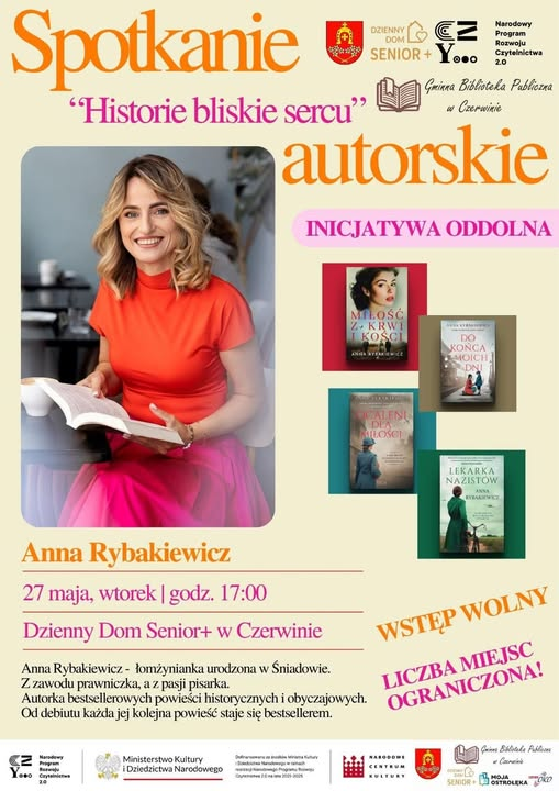 image-87 Spotkanie autorskie z Anna Rybakiewicz – „Historie bliskie sercu”